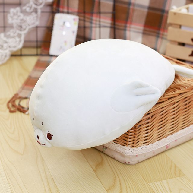 Chubby White Seal Cushion Plush โ photo 4