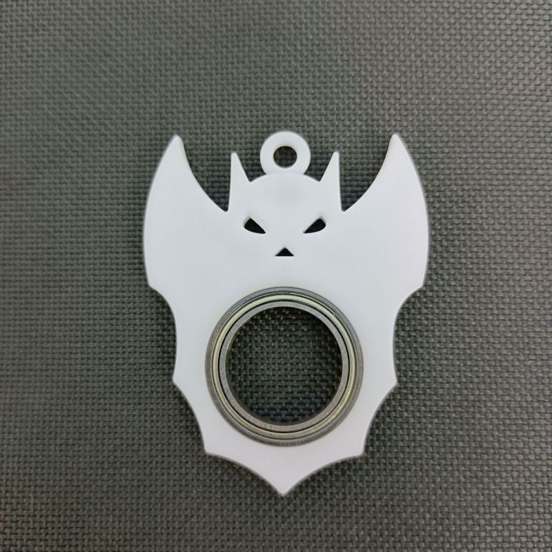 Glow Bat Spinner Bearing Keychain