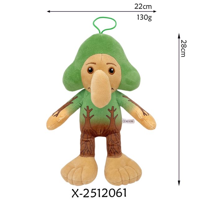 Tree Spirit Plush With Bark-Print Body