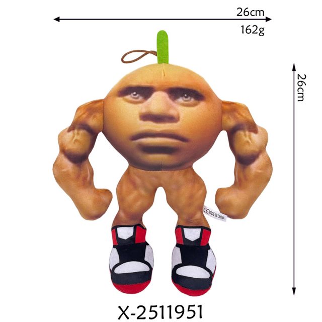 Buff Orange Meme Plush With Sneakers (Plain)