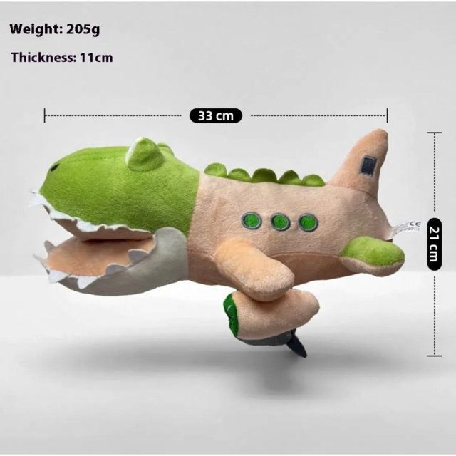 Crocodile Jet Plane Plush