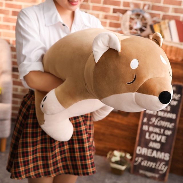 Sleepy Shiba Inu Loaf Pillow Plush โ photo 2