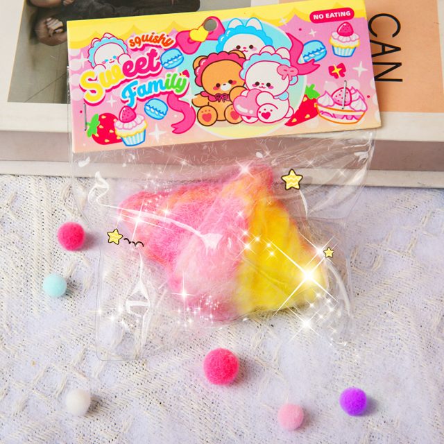Sweet Family Fuzzy Swirl Cone Squishy Bag