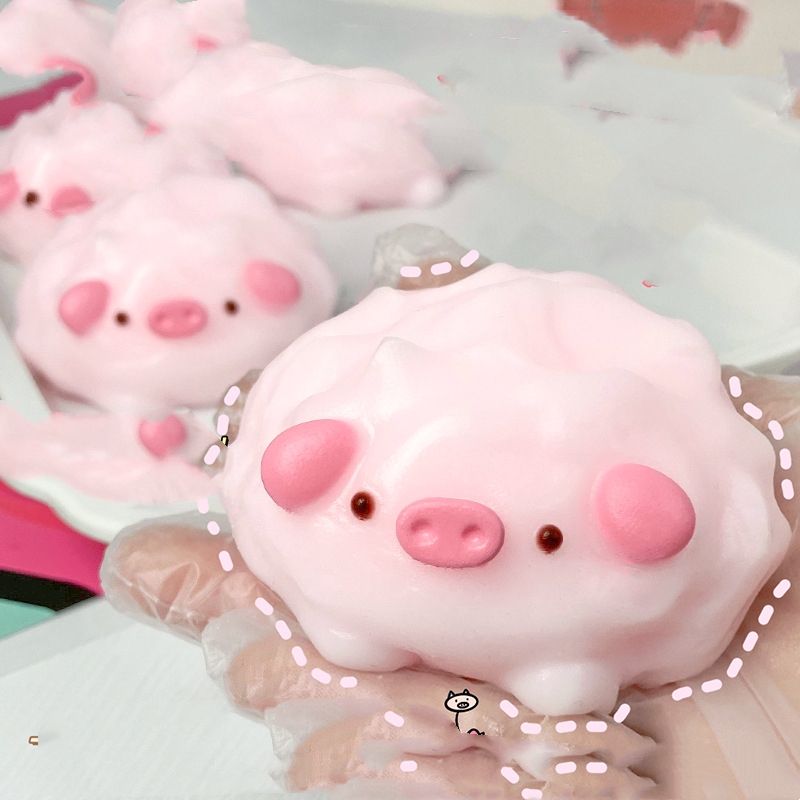 Bubbly Pink Piggy Squeeze Ball — photo 5