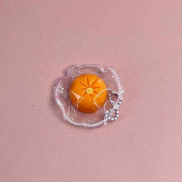 Juicy Little Orange Squishy Bag Charm