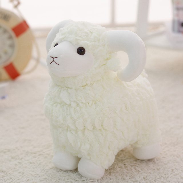 Curly-Horn Baby Goat Plush (45cm) โ photo 4