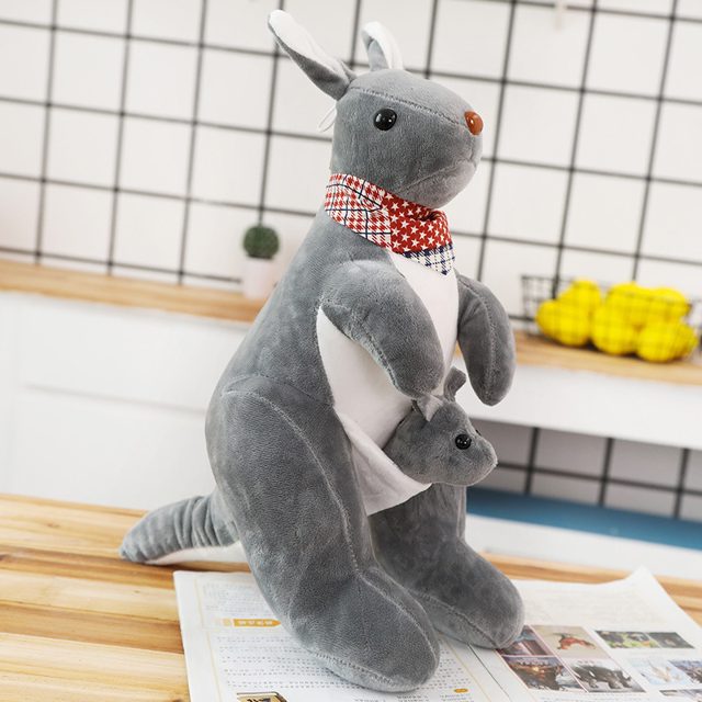 Kangaroo and Joey Plush with Bandana — photo 2