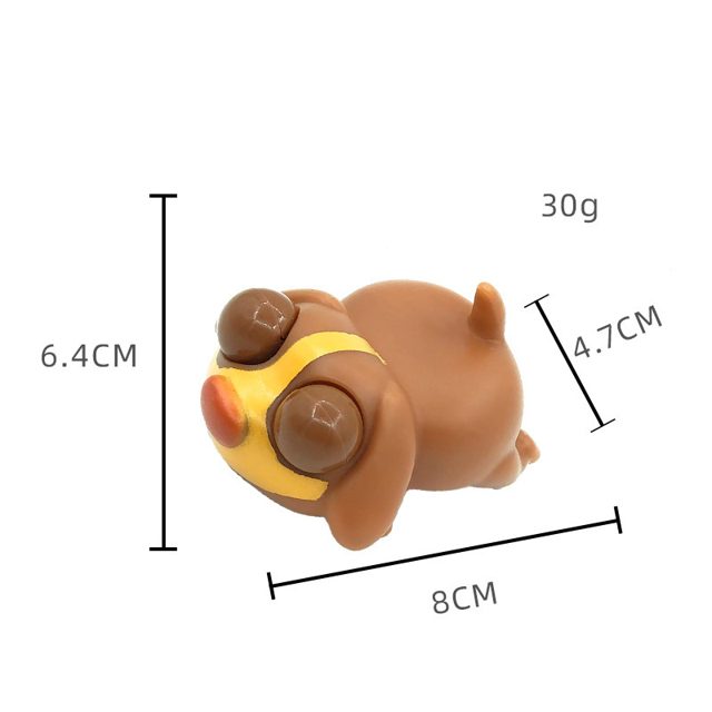 Pop-Eye Tumbling Puppy Squeeze Toy