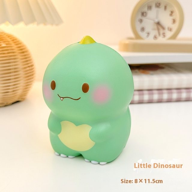 Little Green Dino Slow-Rise Squishy