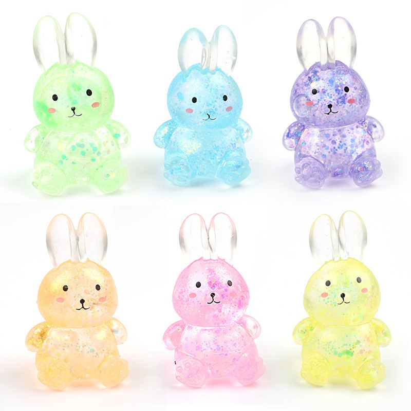 Glitter Jelly Bunny Squishy (Assorted Colors) โ photo 5
