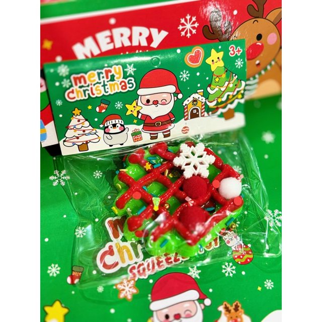 Christmas Waffle Squeeze Squishy