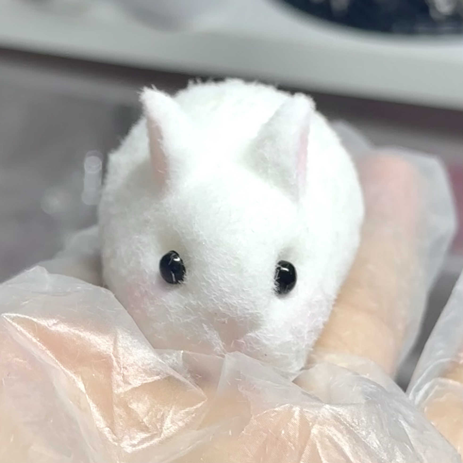Fuzzy Flocked Bunny Plush โ photo 2