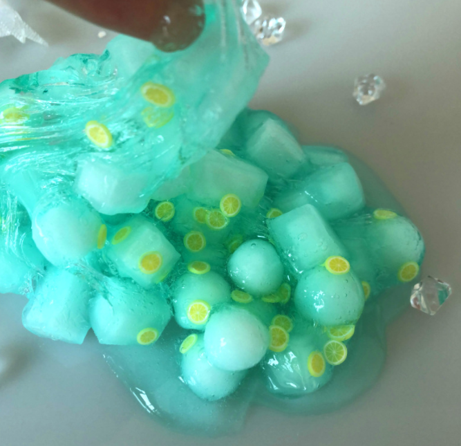 Icy Mint Lemon Ice-Cube Slime โ photo 4