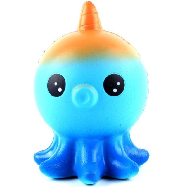 Cosmic Octopus Squishy with a Horn
