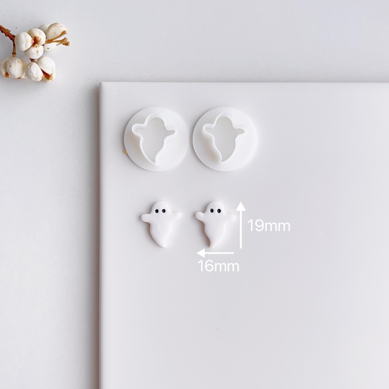 Mini Ghost Polymer Clay Stud Cutters