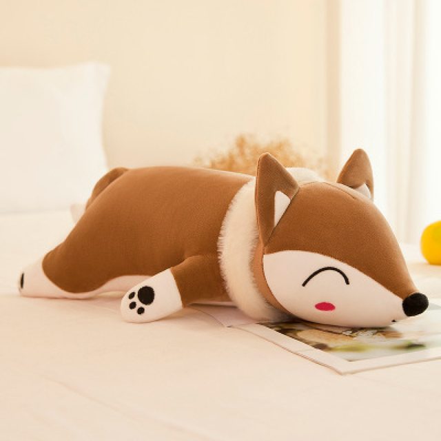 Sleepy Red Fox Body Pillow Plush โ photo 3