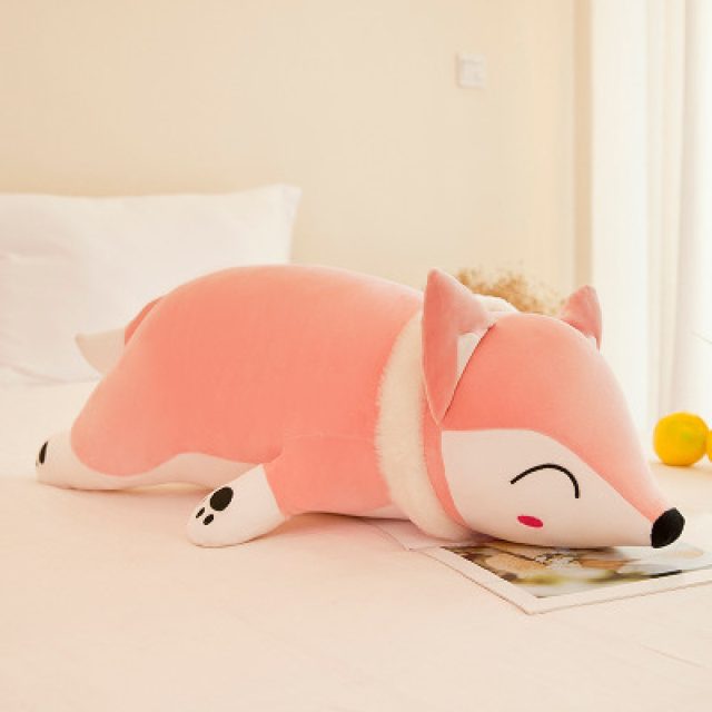 Sleepy Red Fox Body Pillow Plush โ photo 4