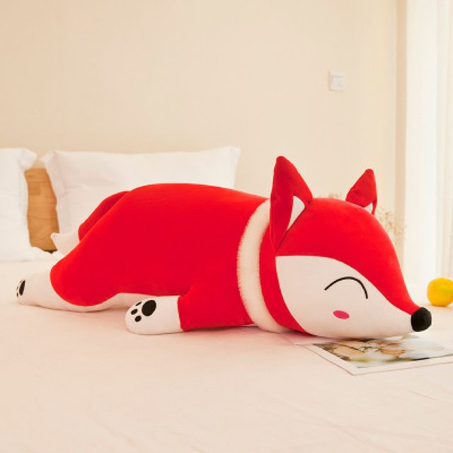 Sleepy Red Fox Body Pillow Plush โ photo 5