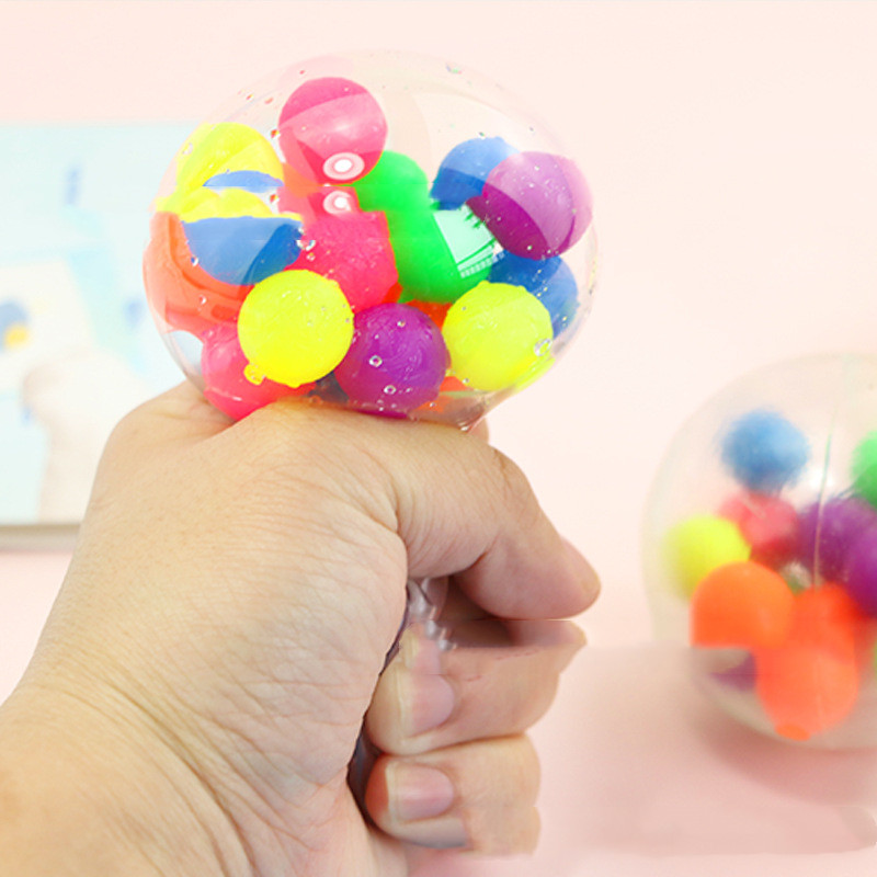 Rainbow Bead Water Squish Ball โ photo 3