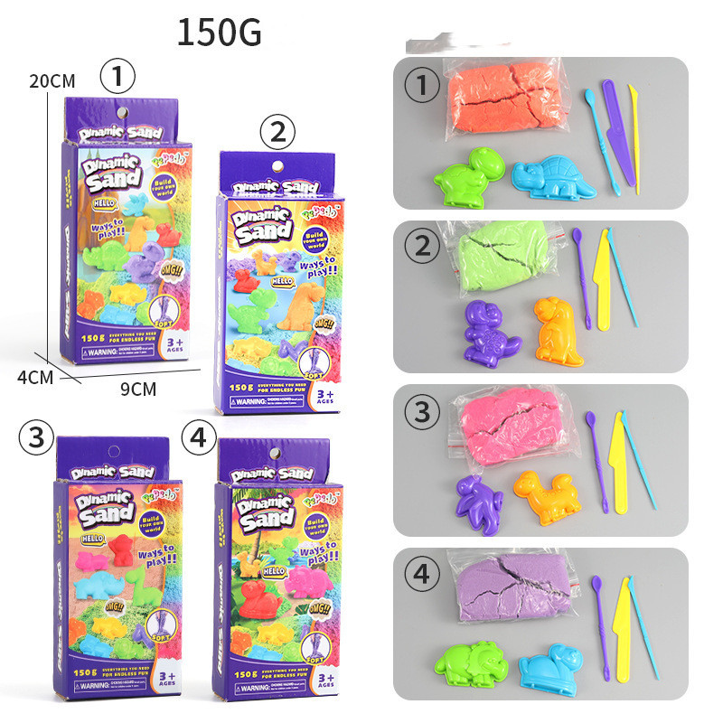 Kinetic Play Sand Kit, 150g with Animal Molds โ photo 2