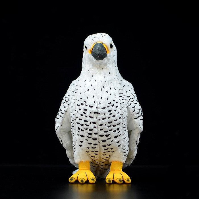 Lifelike White Gyrfalcon Plush