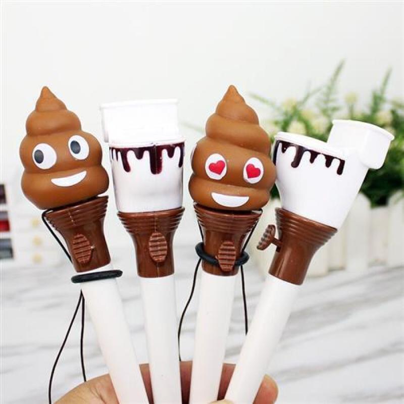Poop Emoji Squishy Topper Pop Pens โ photo 3