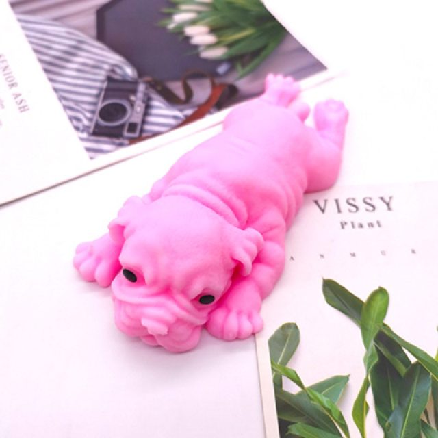 Pink Wrinkly Shar-Pei Puppy Squishy