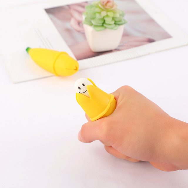 Peek-a-Boo Banana Ghost Squeeze Toy