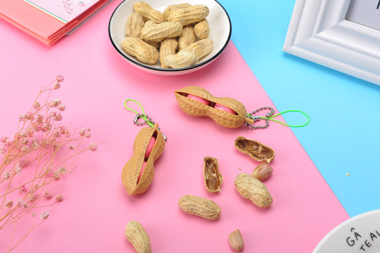Pop-A-Peanut Bead Keychain Fidget โ photo 3