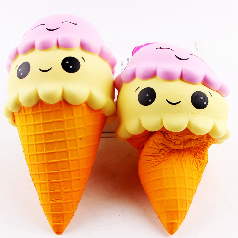 Smiley Ice Cream Cone Squishy (2-Pack) โ photo 3