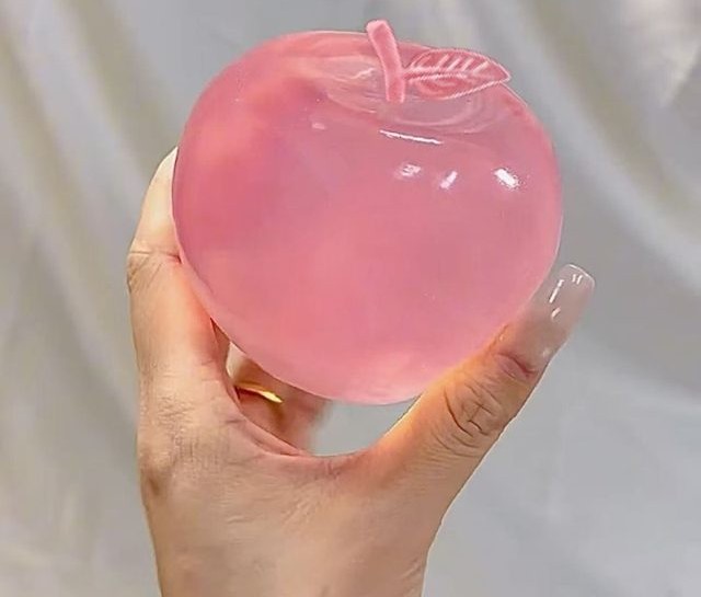 Jelly Pink Apple Squish Ball