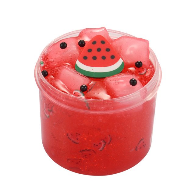 Pineapple Crunch Clear Slime with Fruit Bits โ photo 3