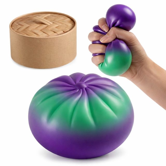 Rainbow Steamed Bun Squishy with Bamboo Steamer โ photo 6