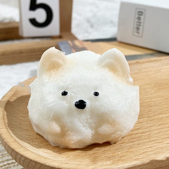 Snowball Puppy Slow-Rise Squishy