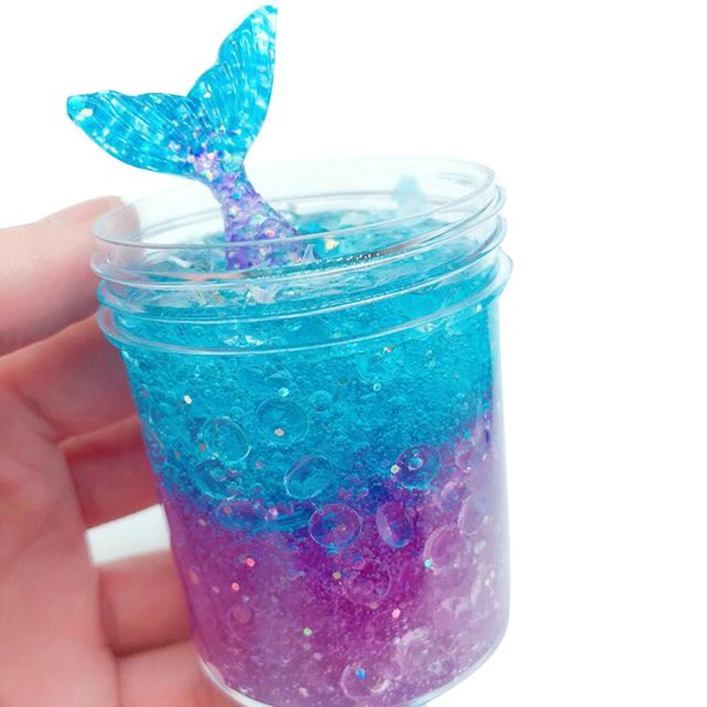 Mermaid Tail Fishbowl Bead Slime Tub โ photo 5