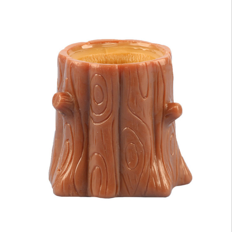 Pop-Up Squirrel Tree Stump Squeeze Toy