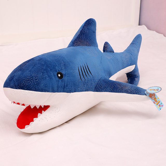 Realistic Blue Shark Plush (55 cm) — photo 3