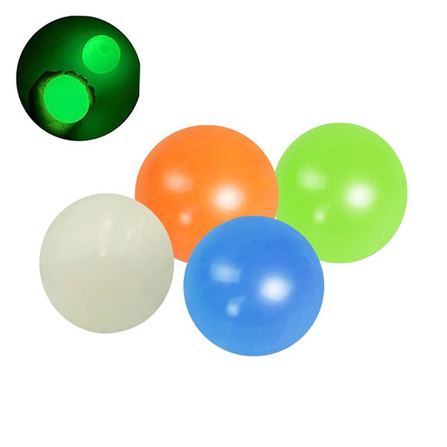 Glow-in-the-Dark Sticky Splat Ceiling Balls
