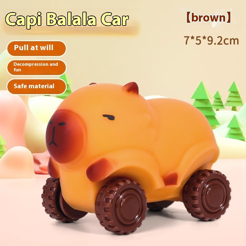 Capybara Pull-Back Squishy Car โ photo 3