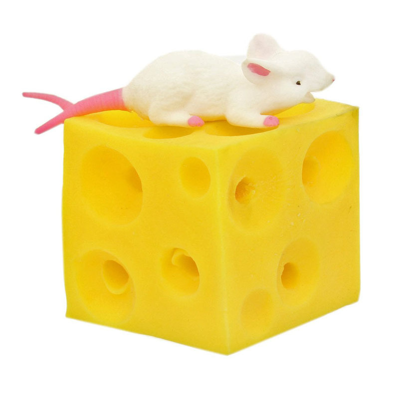 Hide-and-Squeak Mouse & Cheese Squeeze Toy