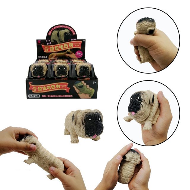Stretchy Squishy Pug (3-Pack)