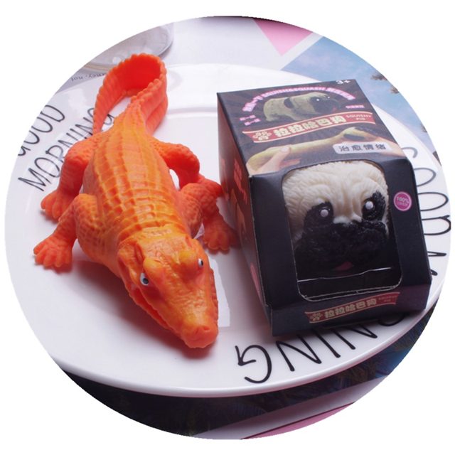 Stretchy Squeeze Crocodile (Orange)