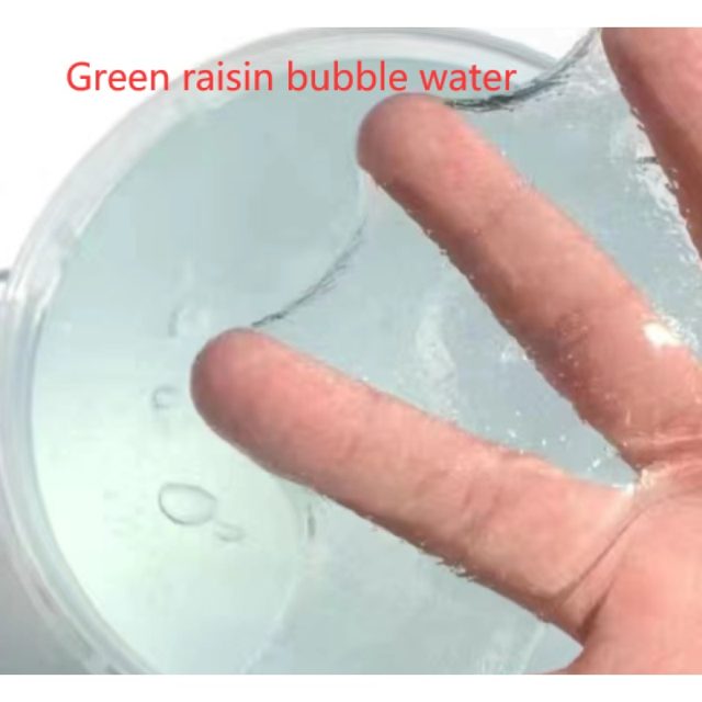 Green Grape Bubble Clear Slime