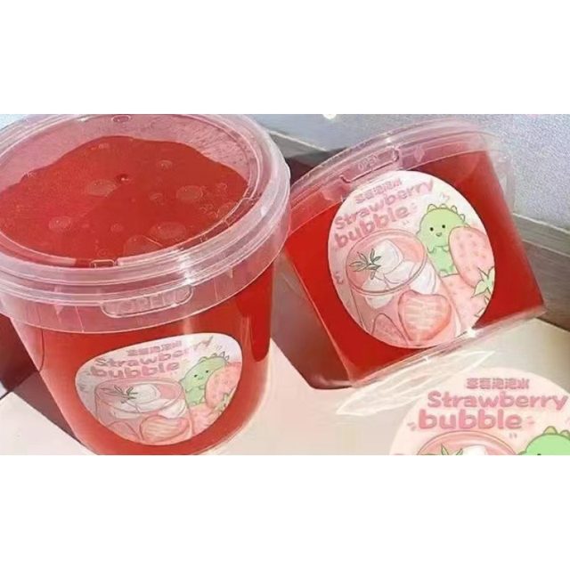 Strawberry Bubble Jelly Slime