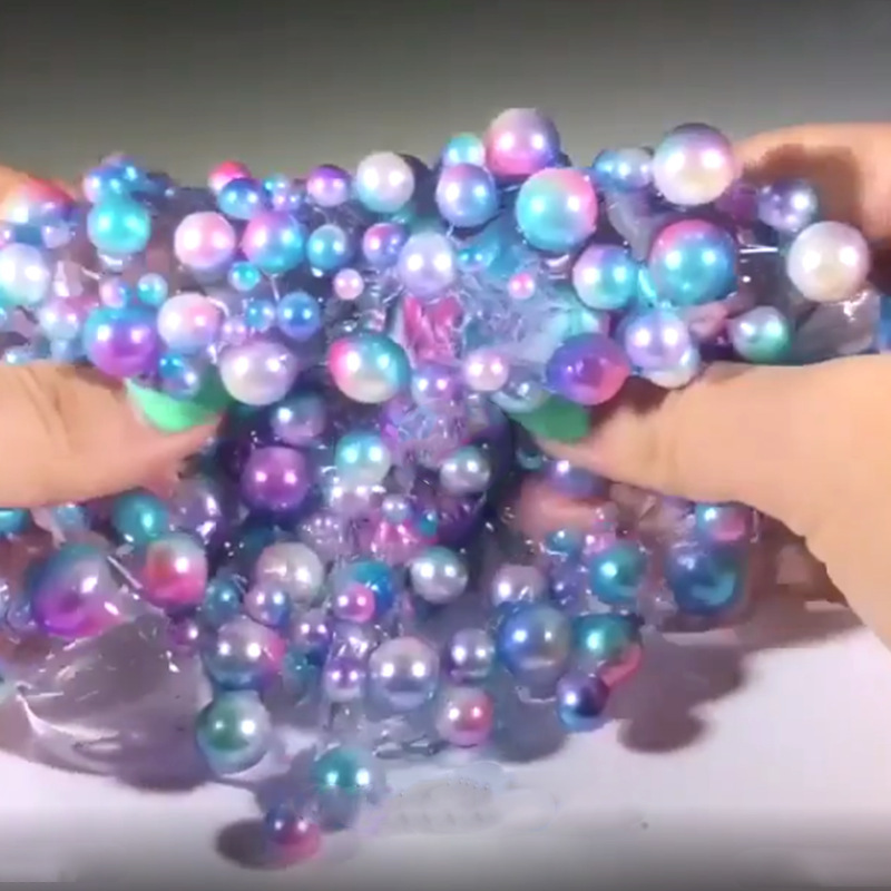 Iridescent Pearl Fishbowl Crystal Slime