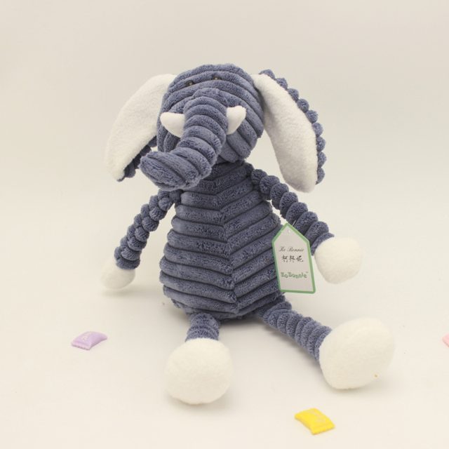 Ribbed Corduroy Elephant Plush