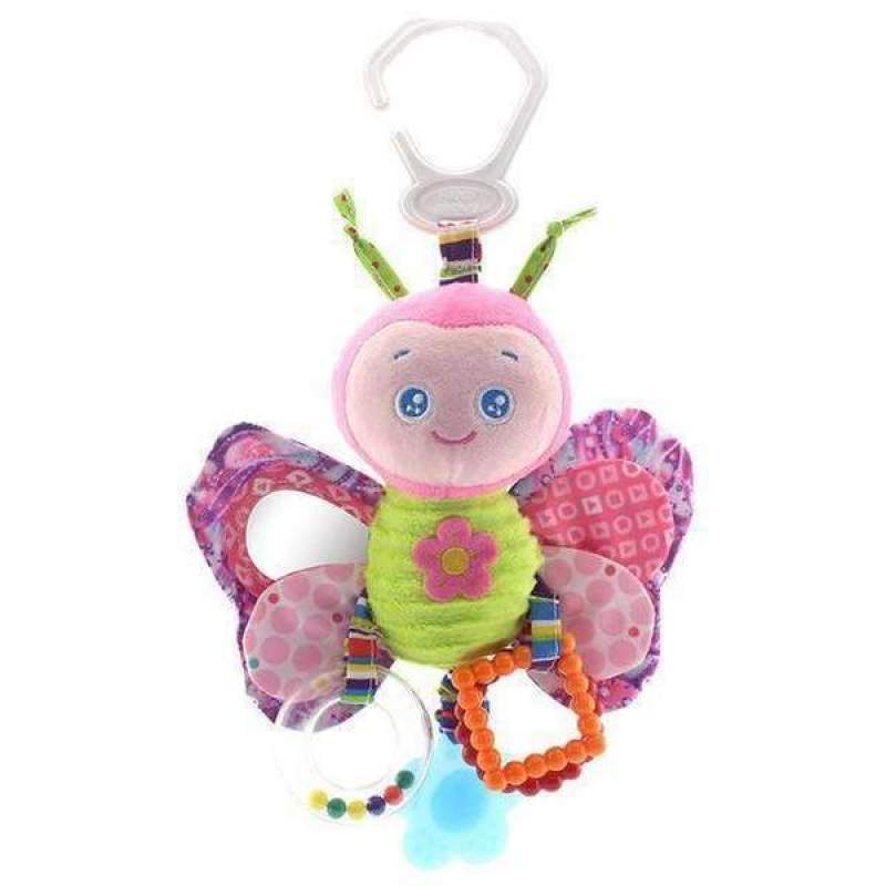 Butterfly Stroller Hanging Rattle Teether Toy