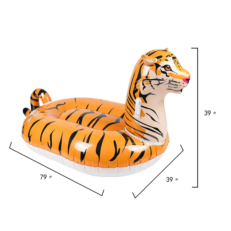 Giant Ride-On Tiger Pool Float (79")