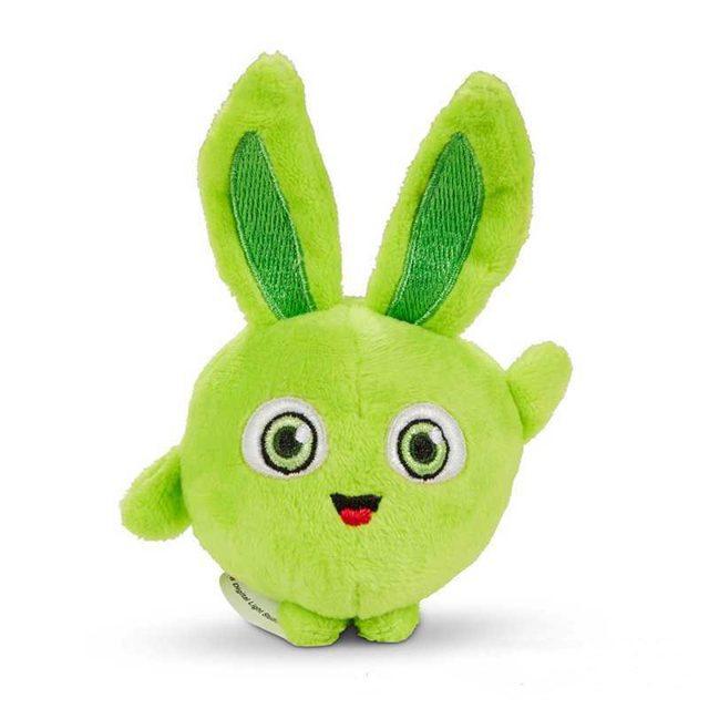 Blue Ball-Shaped Bunny Plush With Daisy โ photo 2