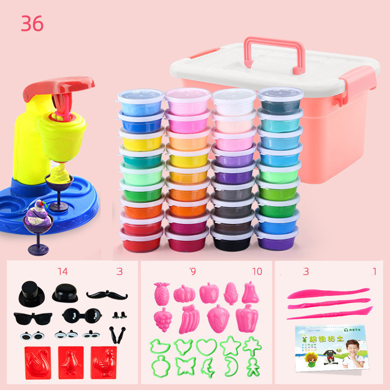36-Color Air-Dry Clay Kit with Molds & Tools โ photo 3